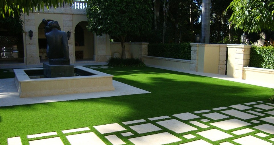 artificial grass living room