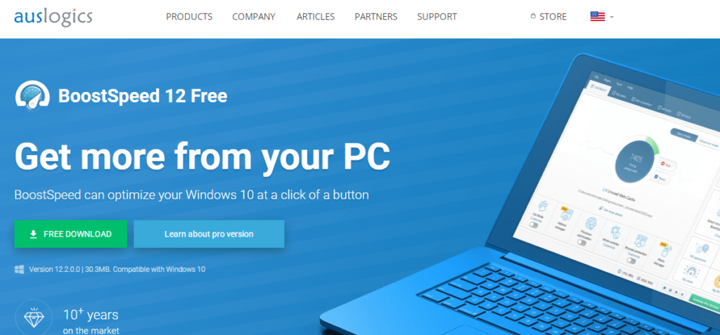 BoostSpeed 12 Free PC Cleaner Software