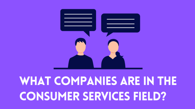 What Companies are in the Consumer Services Field?