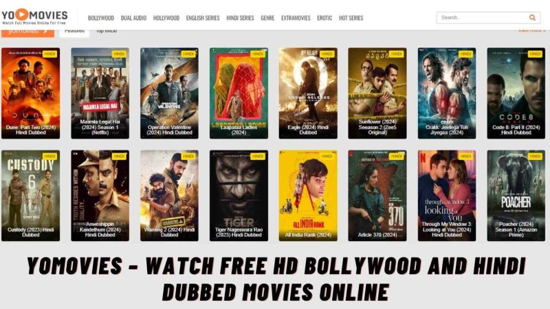 YoMovies – Watch Free HD Bollywood and Hindi Dubbed Movies Online