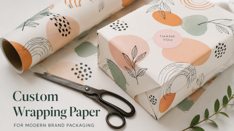 Custom Wrapping Paper For Modern Brand Packaging