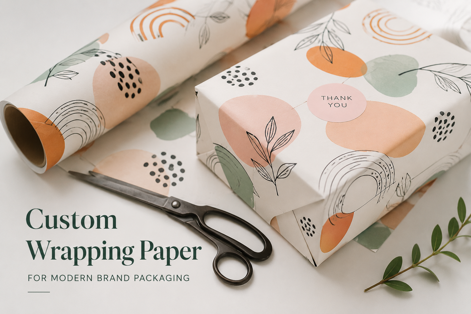 Custom Wrapping Paper For Modern Brand Packaging